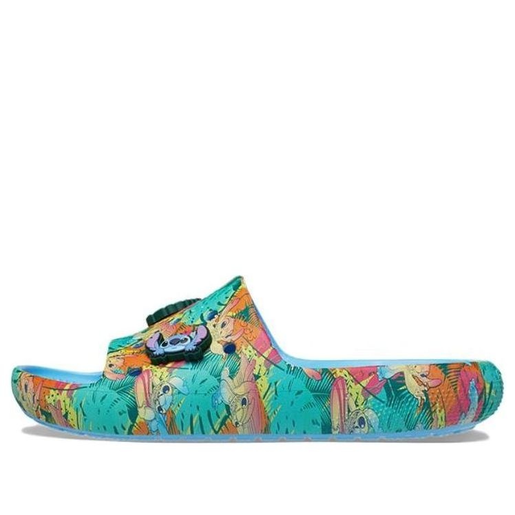 Crocs x Disney Stitch Classic Slides 'Blue Multi' 209788-4TB - 1