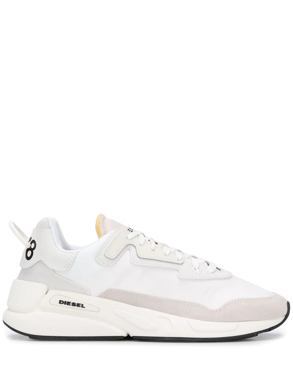 panelled monochrome sneakers - 1