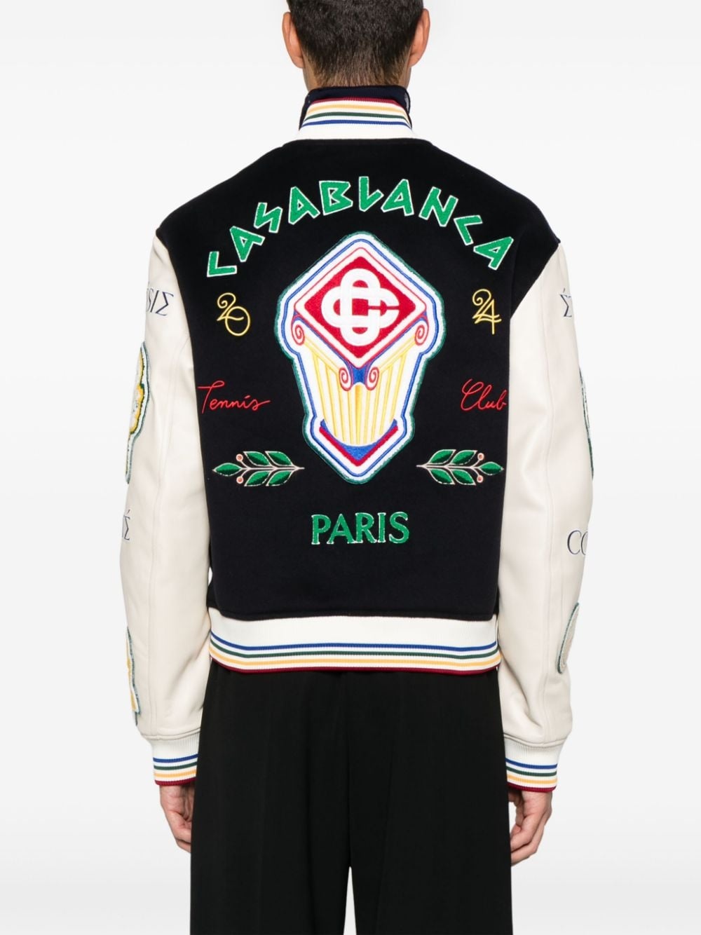 Chenille Patchwork bomber jacket - 4