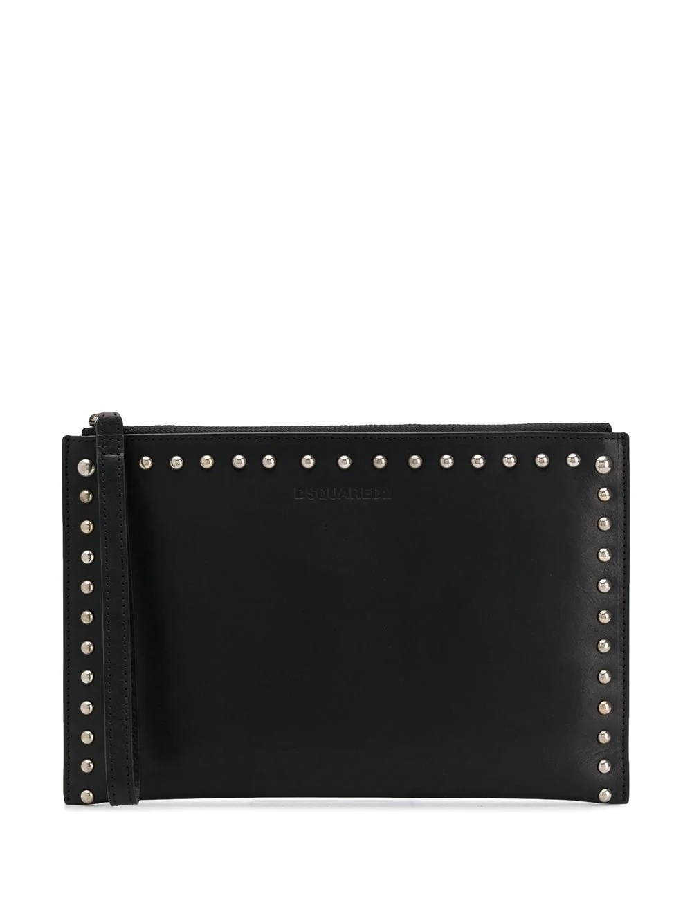 studded top zip pouch - 1