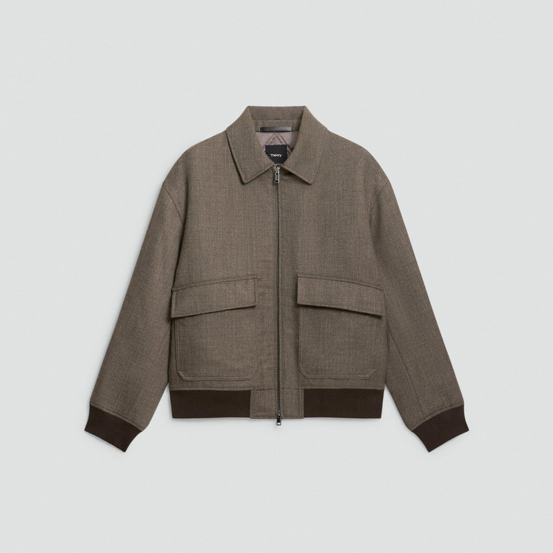 Modern Aviator Jacket in Dapper Wool 1