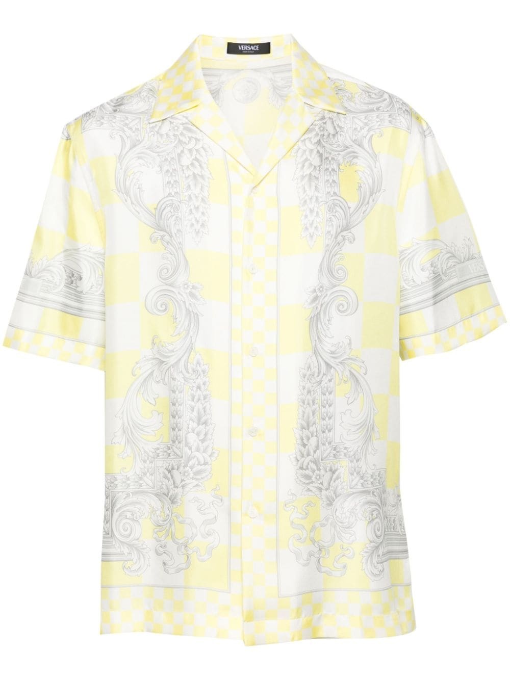 Medusa Contrasto-print silk shirt - 1