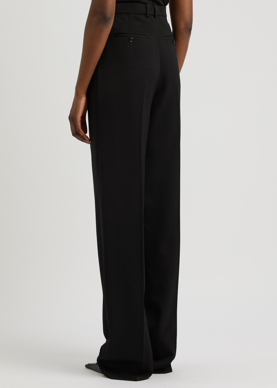 Saint Laurent Wide-leg Wool Trousers - 3