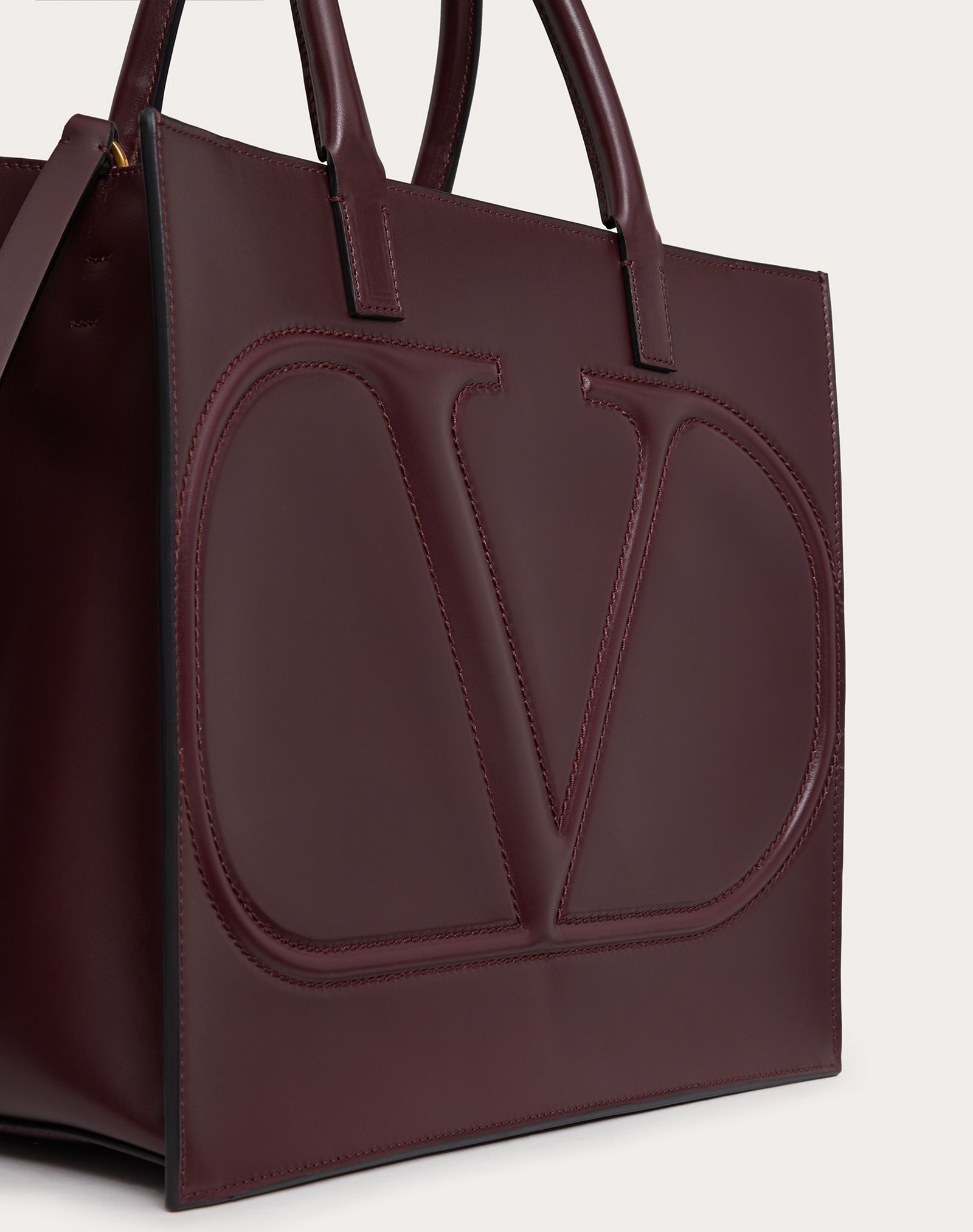 VLogo Walk Calfskin Tote Bag - 5