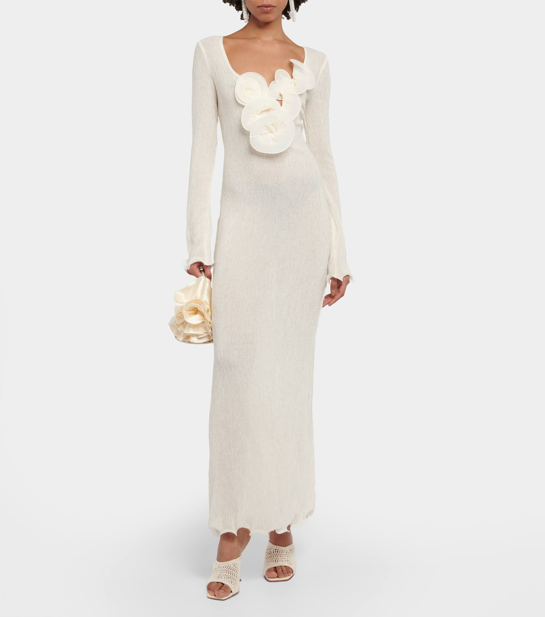 Embellished crêpe maxi dress - 2