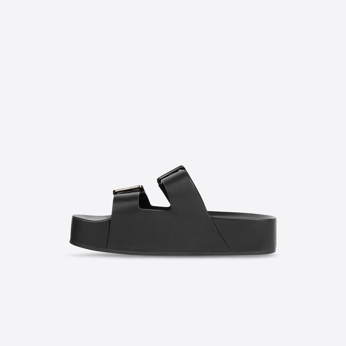 Women's Mallorca Platform Sandal in Black/white - 4