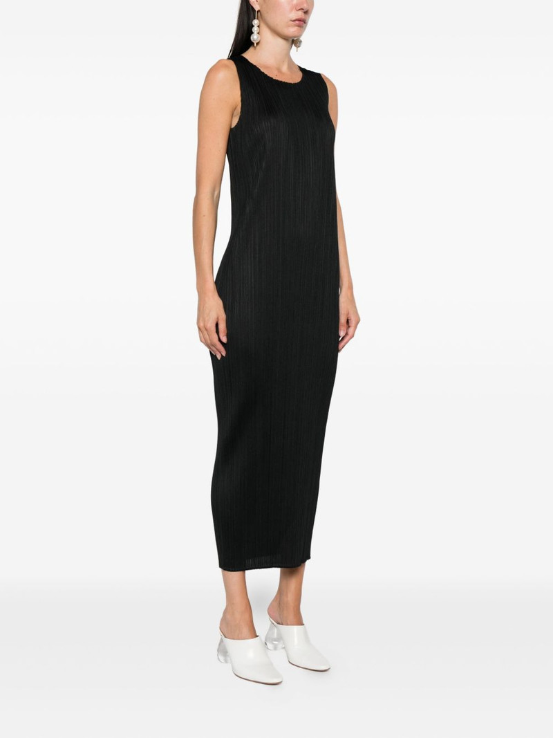 pleated sleeveless midi dress 3