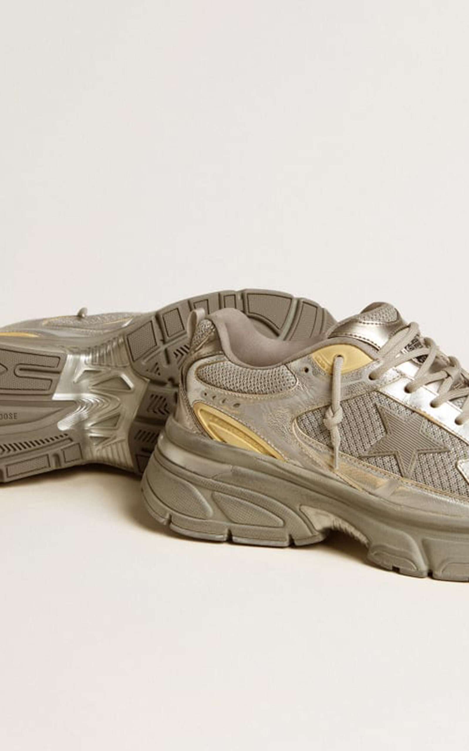 Lightstar Laminated Leather Sneakers silver - 5