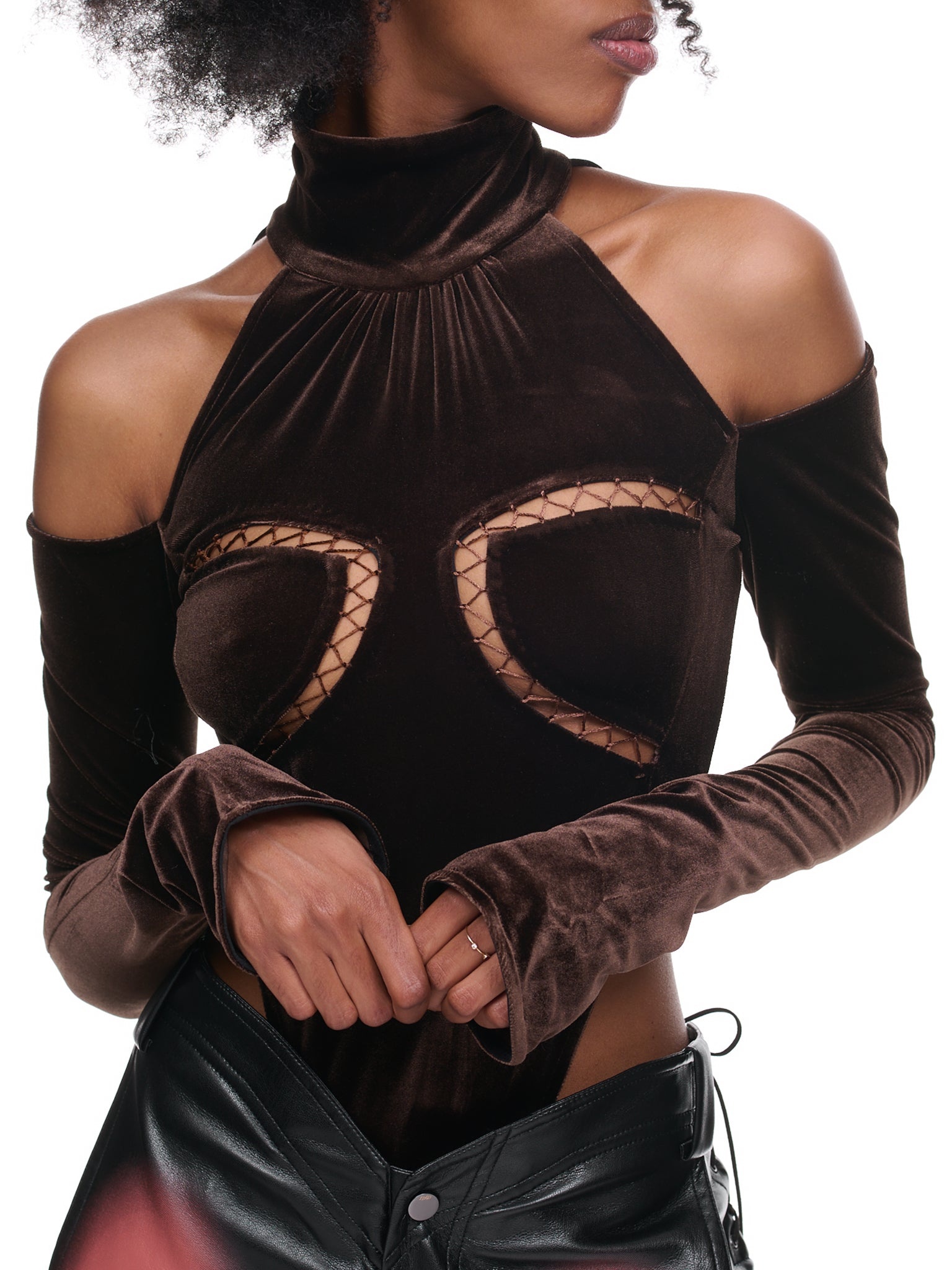 Velvet Bodysuit - 4