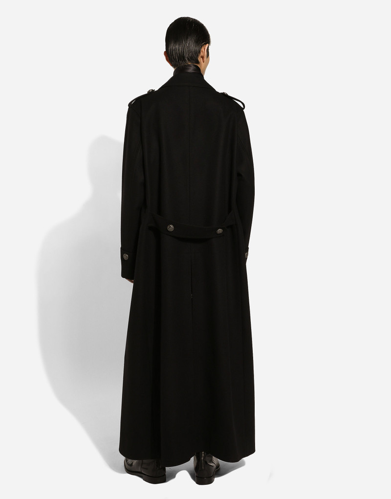 Long wool military-style coat 3