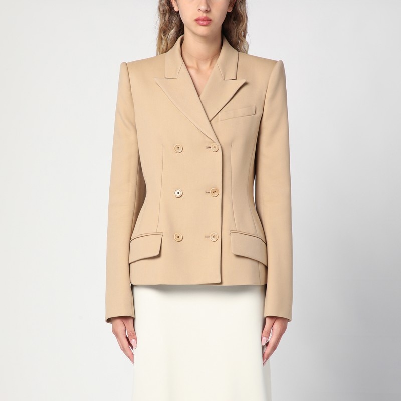 ジャケット Sportmax Camel-Coloured Double-Breasted Jacket Max Mara Sportmax Camel-Coloured Double-Breasted Jacket