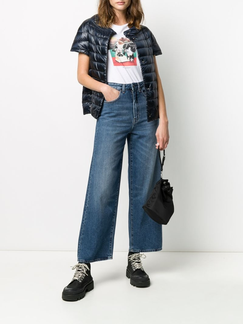 Herno short-sleeved padded-design jacket outlook