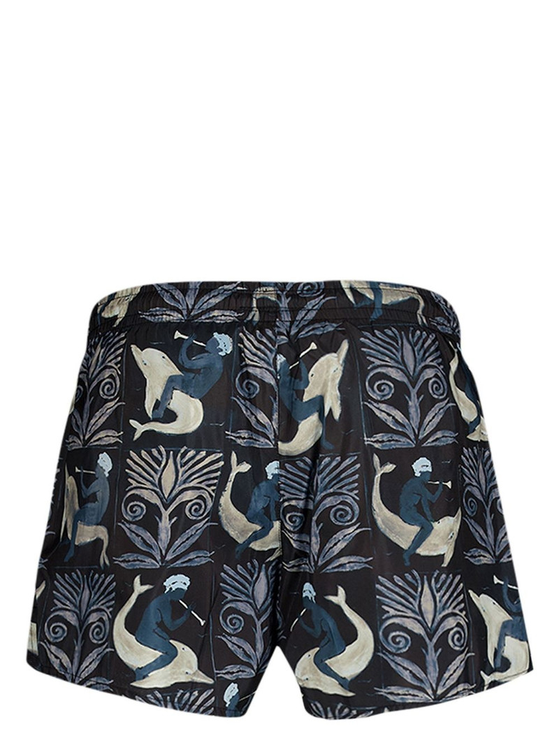 COMMAS printed drawstring swim shorts outlook