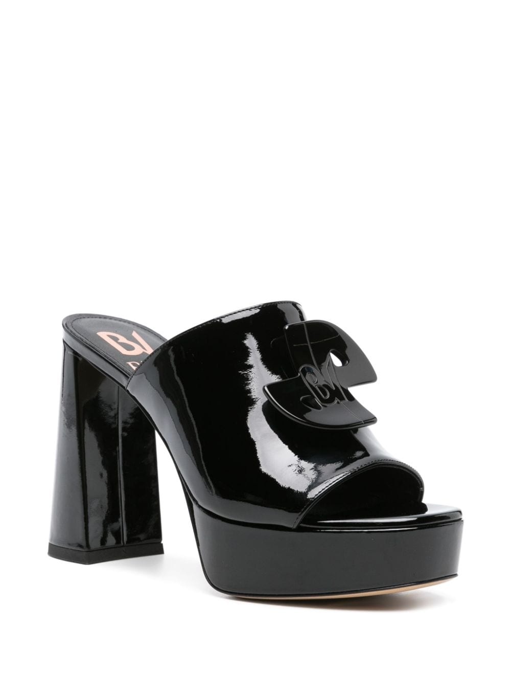 x Bettina Vermillon Anitta 110mm mules - 2