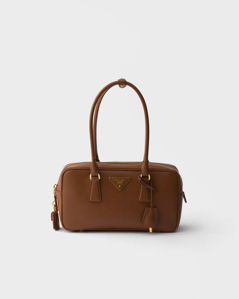 Small Saffiano leather top-handle bag 1