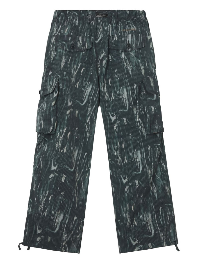 and Wander patterned cargo trousers outlook