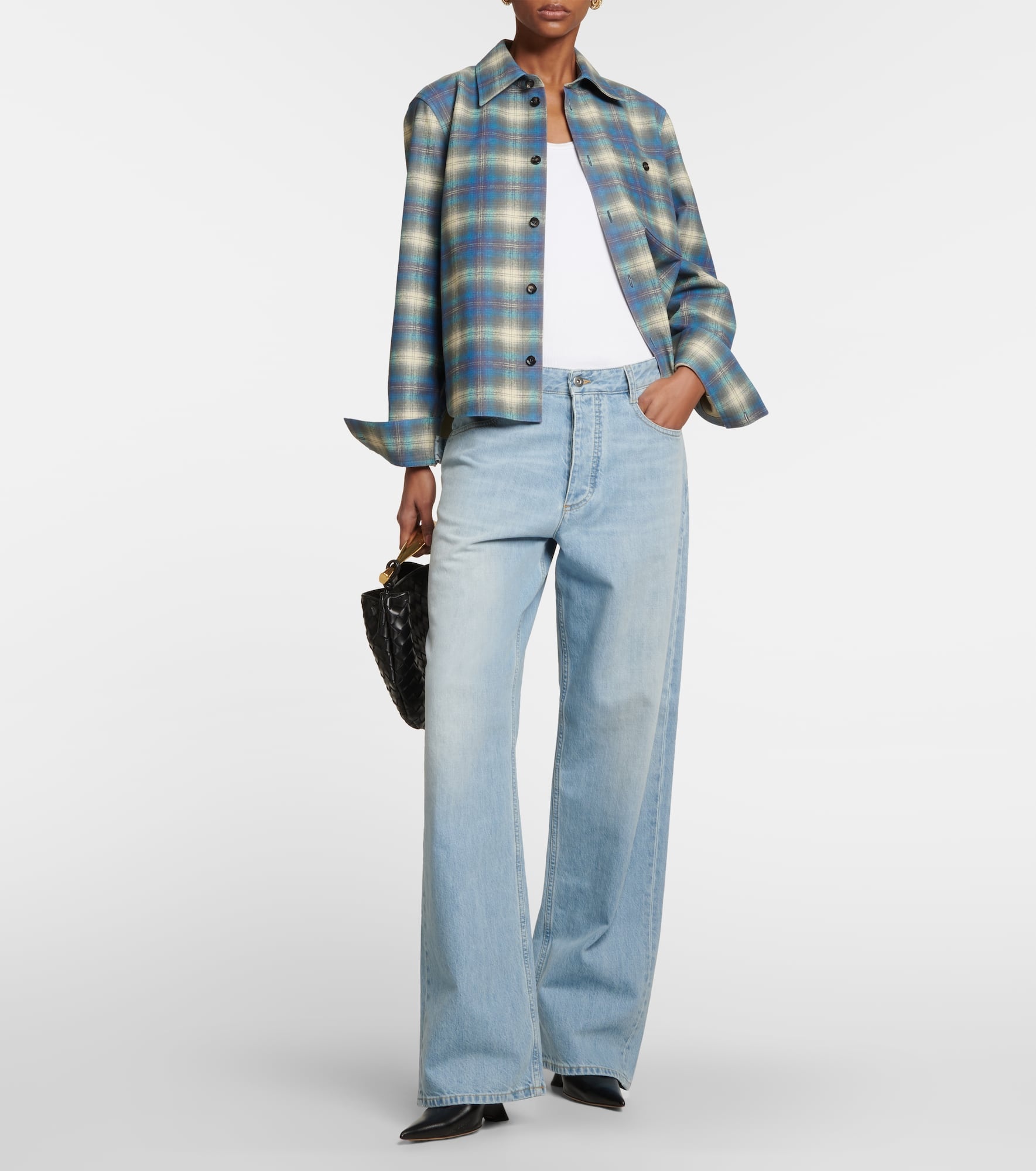 Checked leather shirt - 2