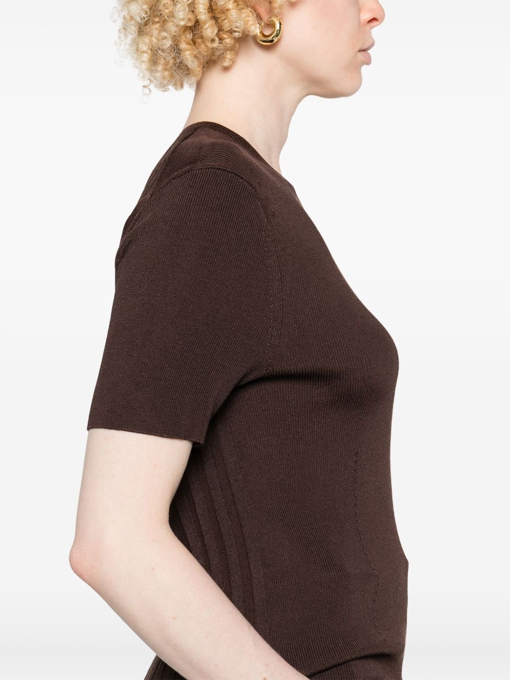 ribbed T-shirt - 5