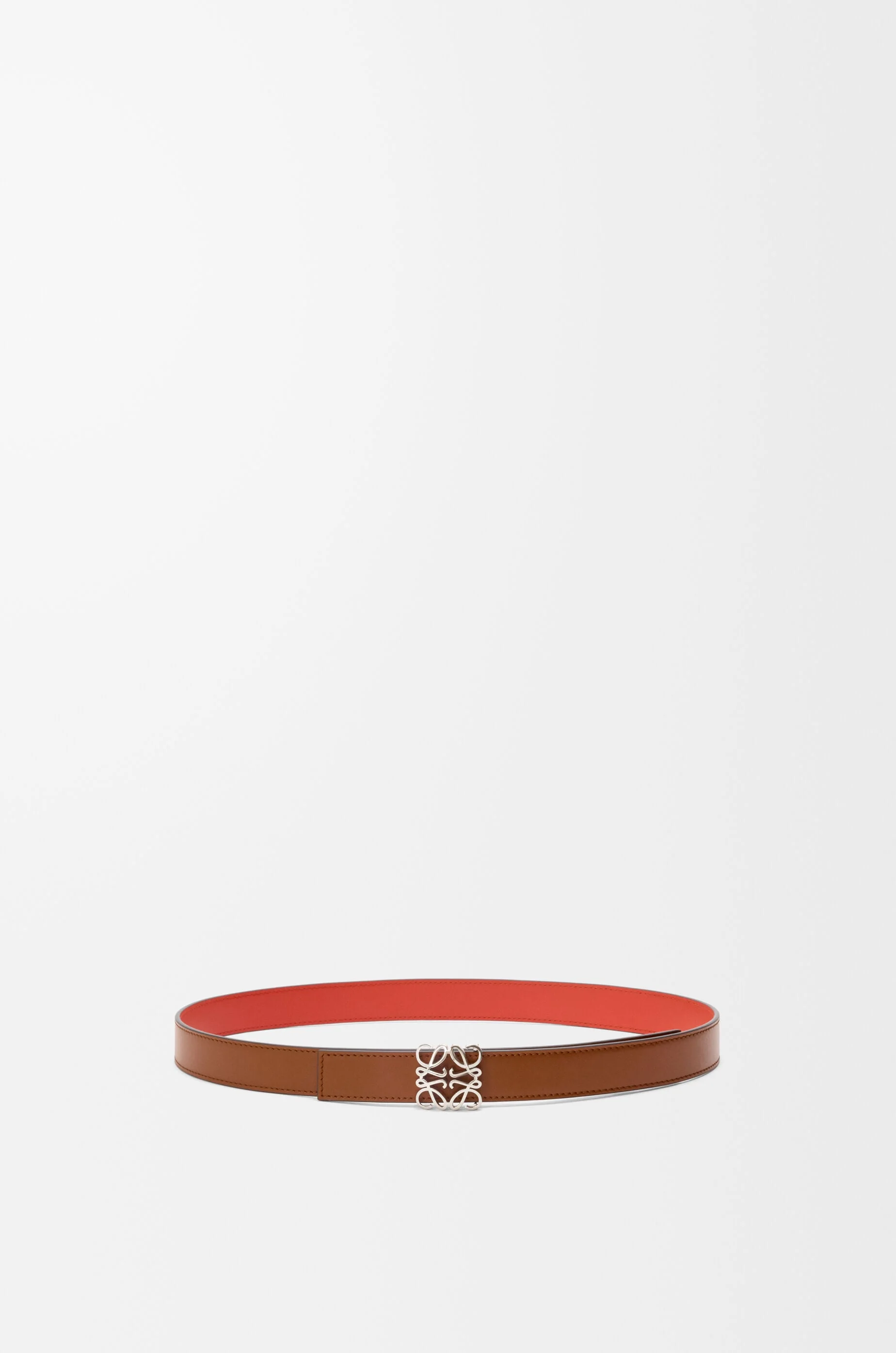 Reversible Anagram Bombé belt in smooth calfskin - 1