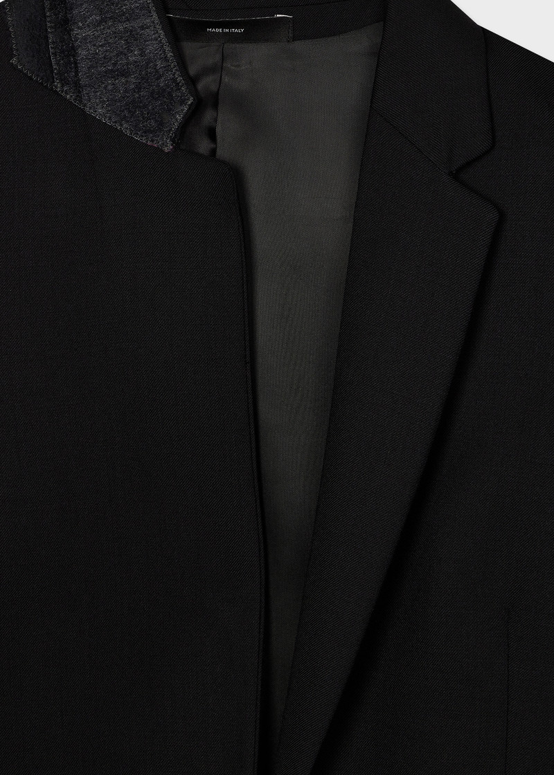 A Suit To Travel In - Women's Black Wool Travel Blazer 4