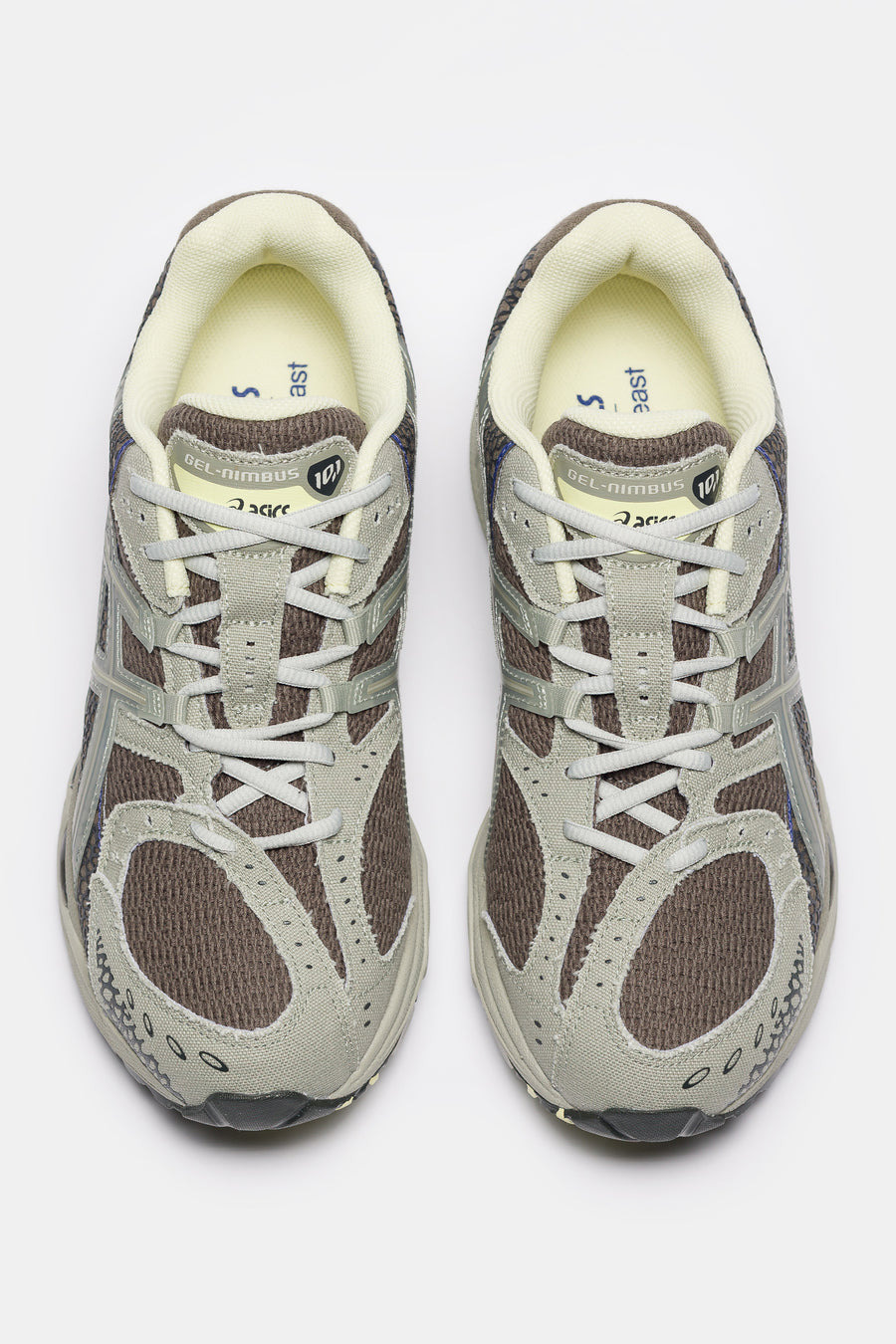 18 East Gel-Nimbus 10.1 Sneaker in Canteen/Abbey Stone - 4