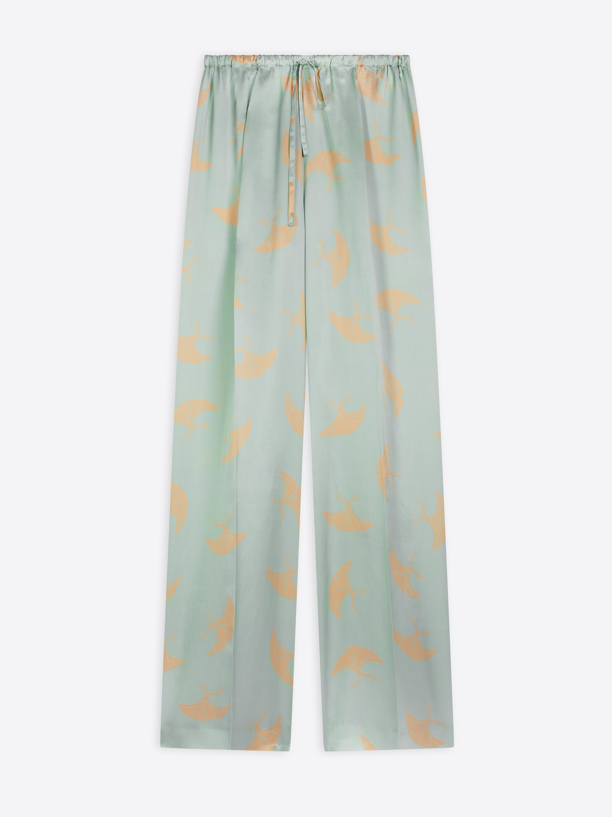 PRINTED SILK PANTS - 1