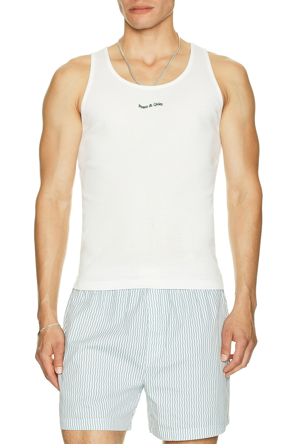 Wordmark Ribbed Tank Top - 4