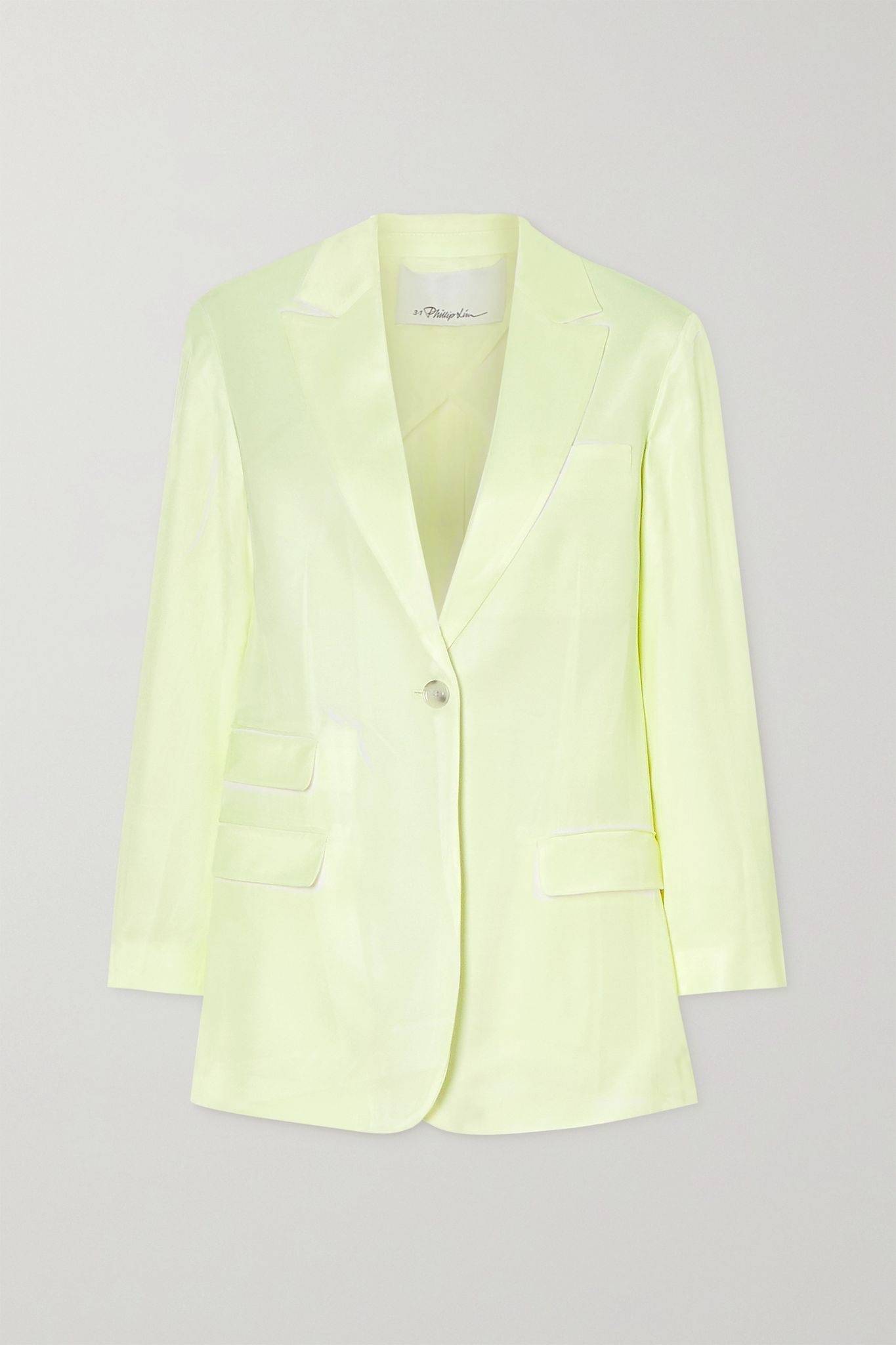 Two-tone twill blazer - 1