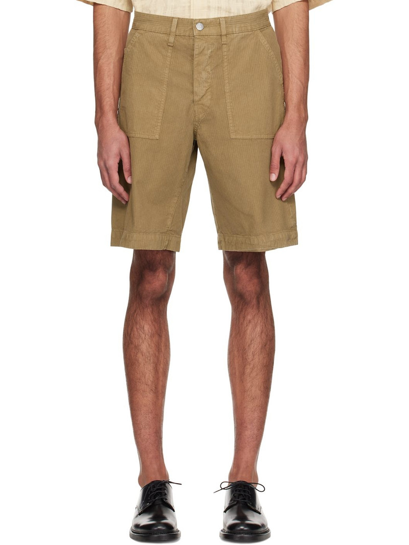 Brown Wide Twist Work Shorts 1