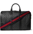 Leather-Trimmed Monogrammed Coated-Canvas Holdall - 7