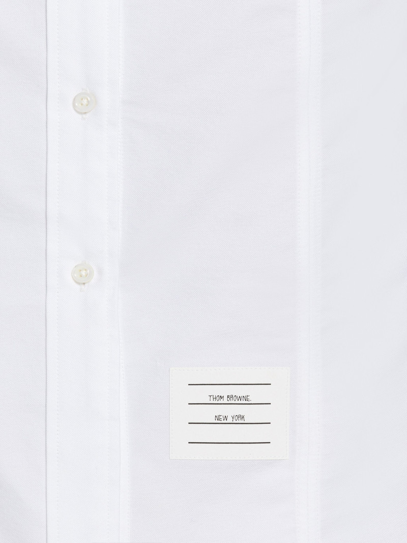 Oxford Round Collar Corset Seam Shirtdress 6
