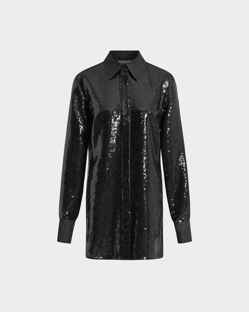 MARLEY SHIRT IN LINEN SEQUIN 1