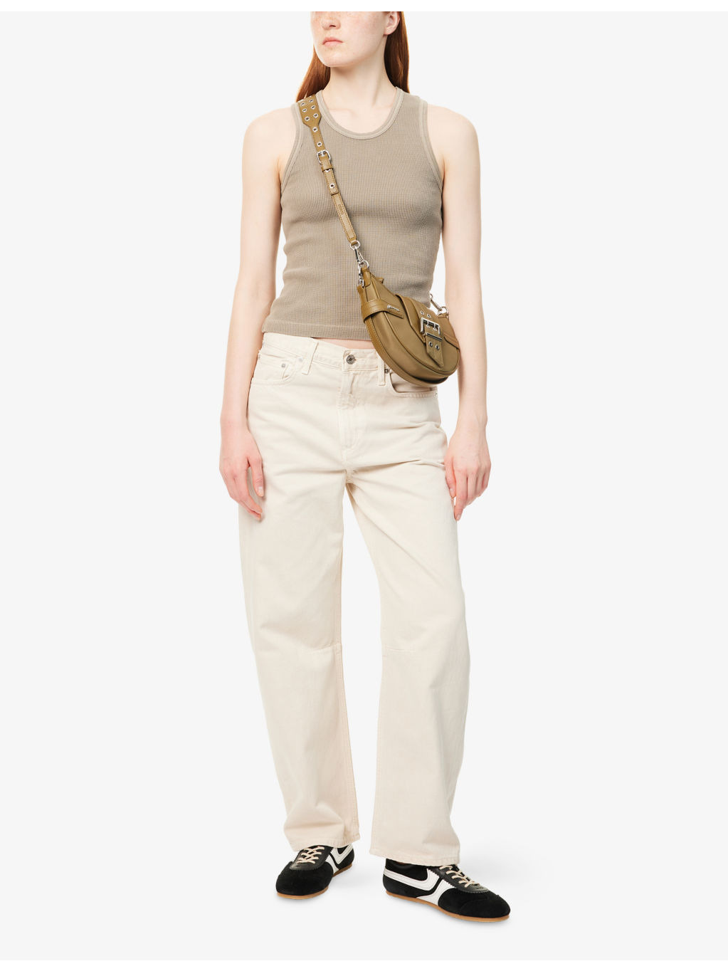 Inez Waffle Cotton-Jersey Tank Top - 2