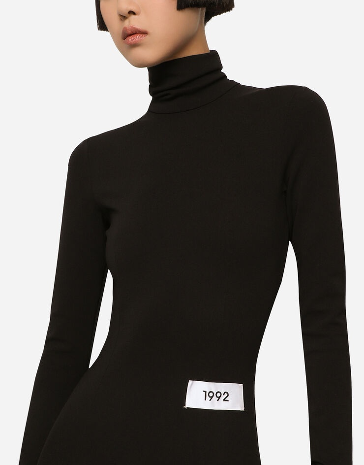 Stretch jersey Milano rib jumpsuit - 5