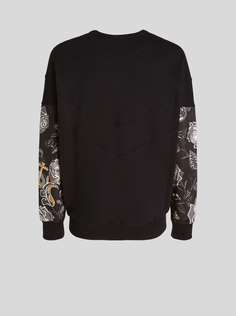 PATCHWORK JERSEY SWEATSHIRT WITH ETRO CUBE LOGO 5