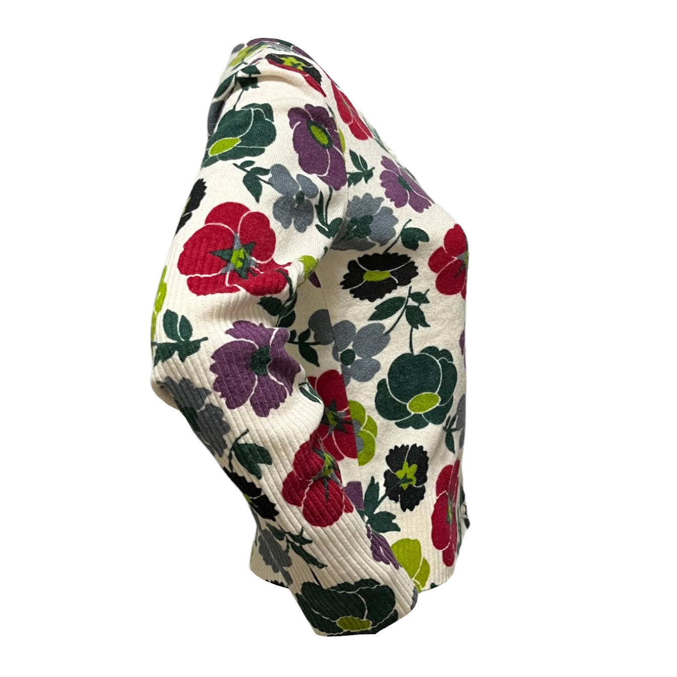 CHRISTIAN DIOR Fall Winter 2001 Floral Print Knit Cardigan - 3