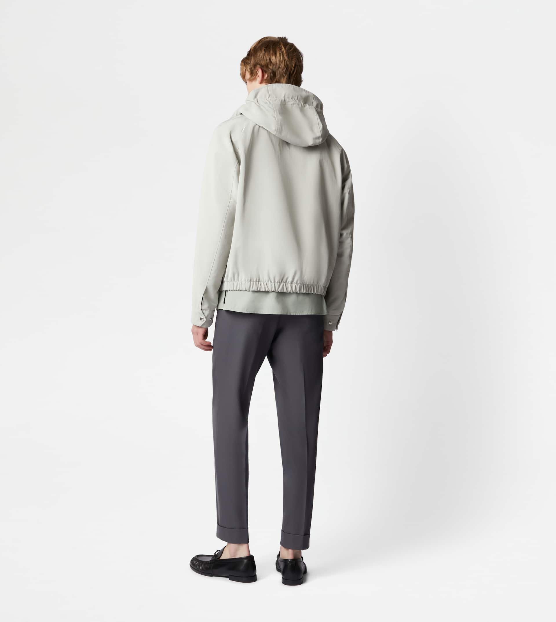 HOODED BLOUSON - GREY - 3