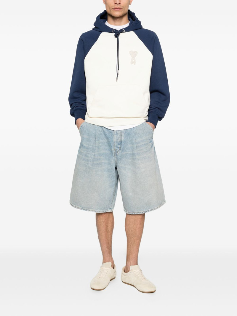 AMI Paris heart logo hooded sweatshirt outlook