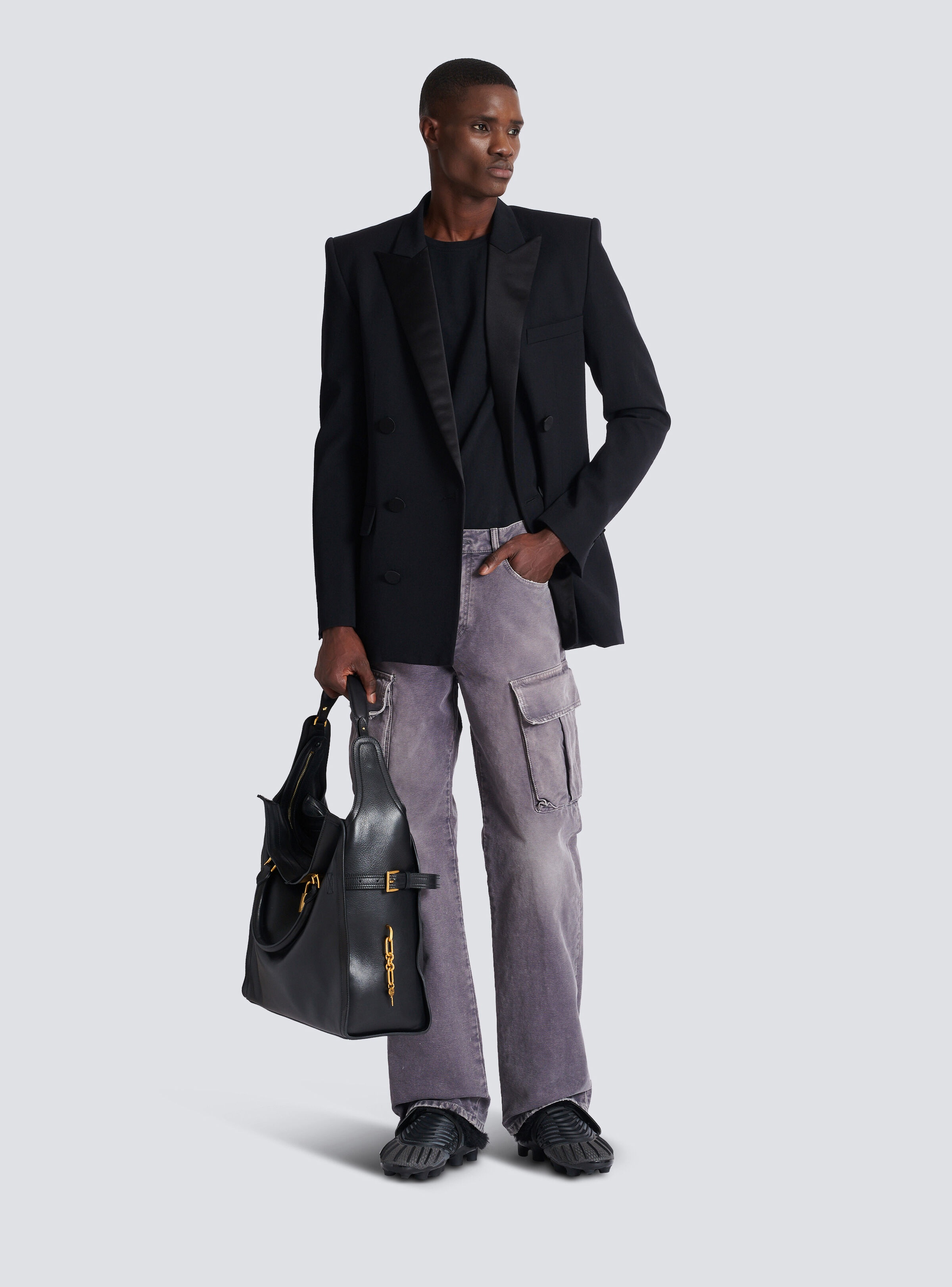Denim loose-fit cargo jeans - 2