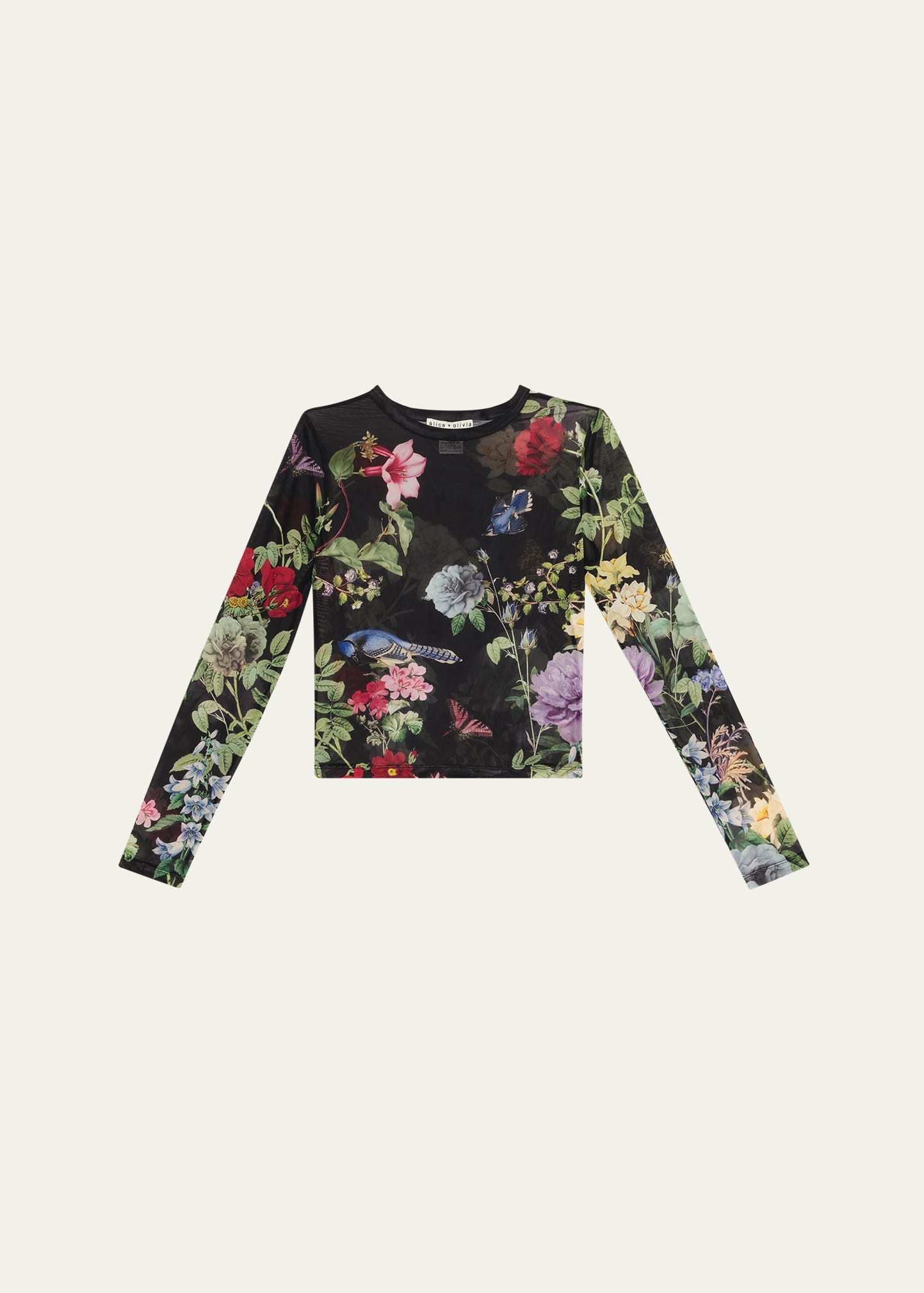 Delaina Venus Love Mesh Crop Top - 1