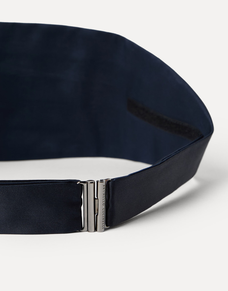 Brunello Cucinelli Silk and cotton satin cummerbund outlook