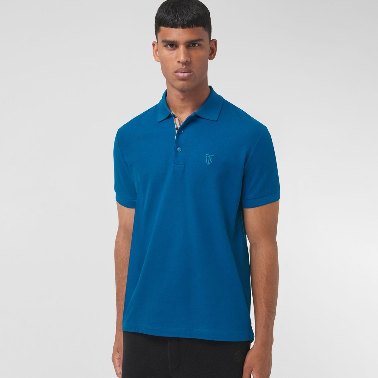 Monogram Motif Cotton Piqué Polo Shirt - 5