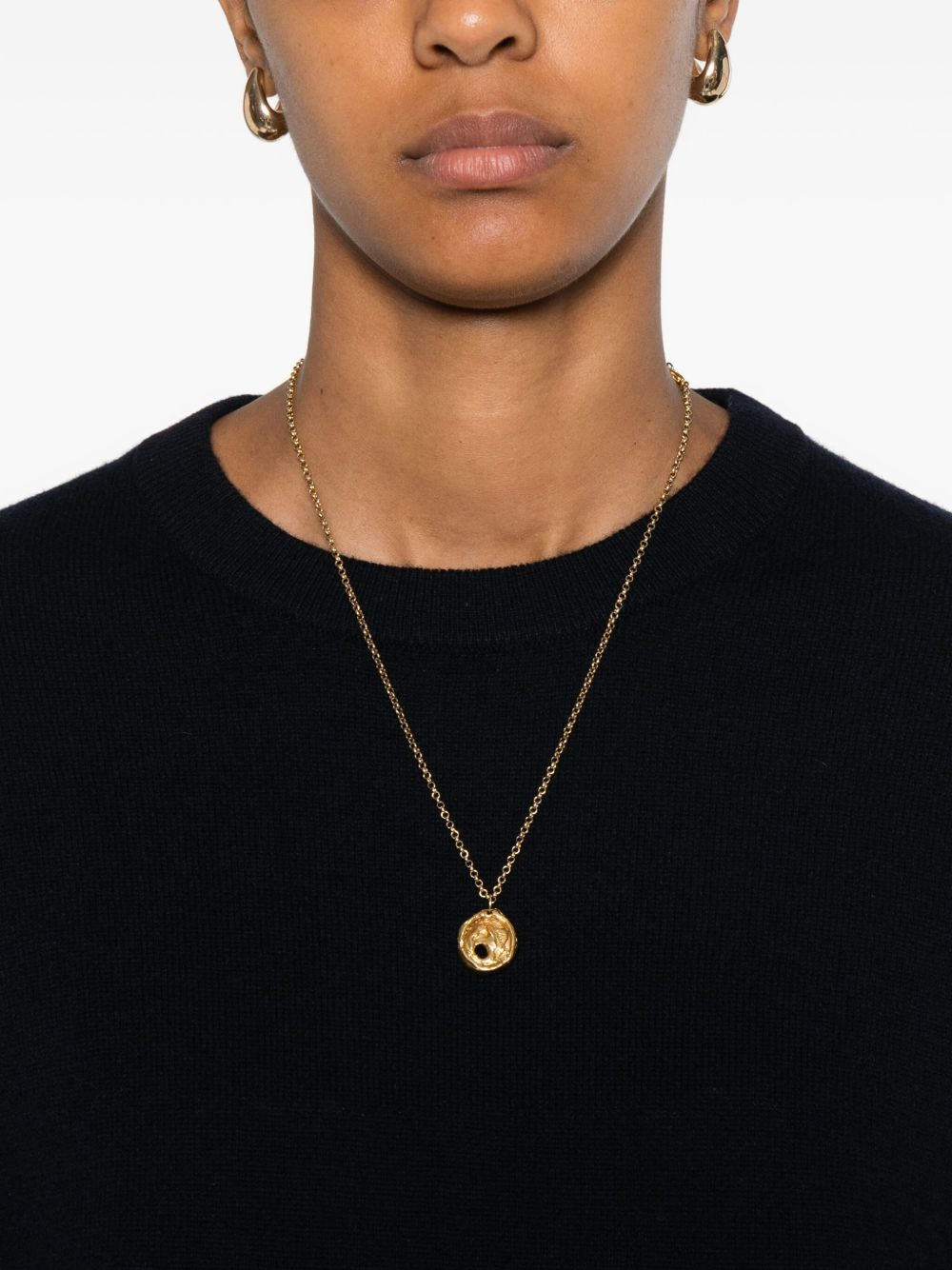round-neck cashmere sweater - 5