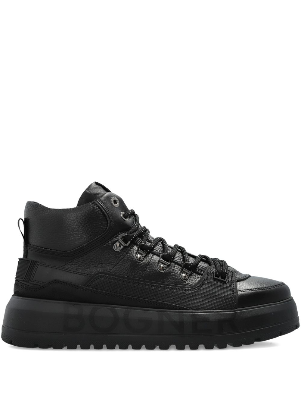 lace-up platform sneakers - 1