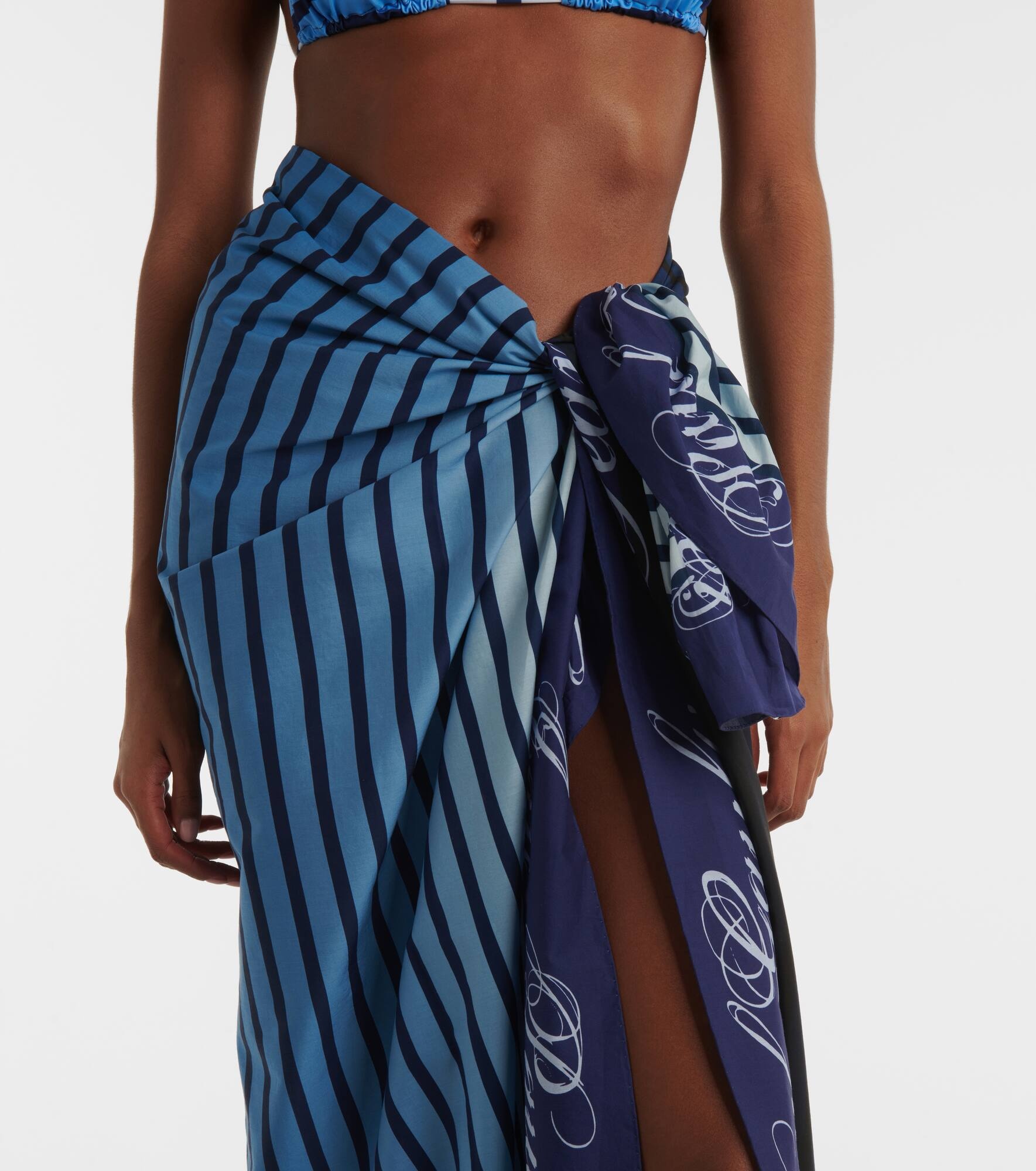 Printed cotton beach cover-up - 4