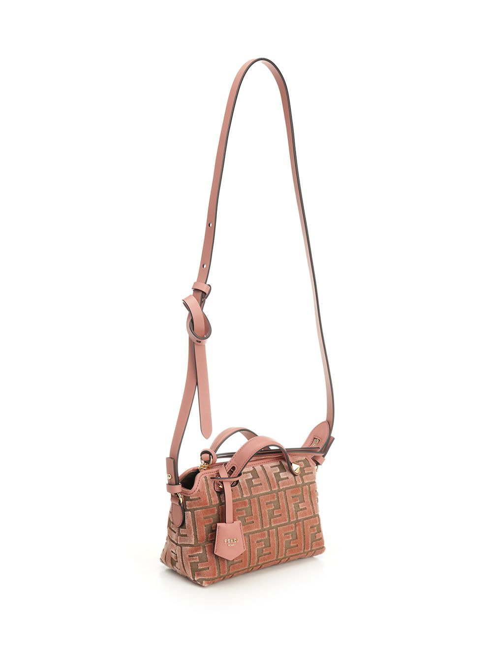 Mini By The Way Zucca Velvet Handbags Rose - 2