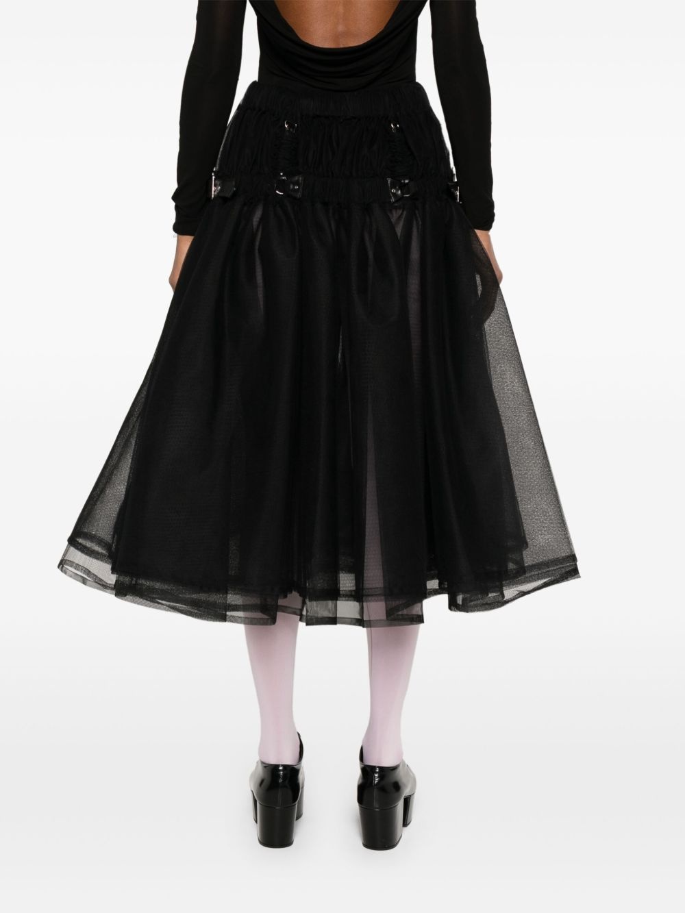tulle midi skirt - 4