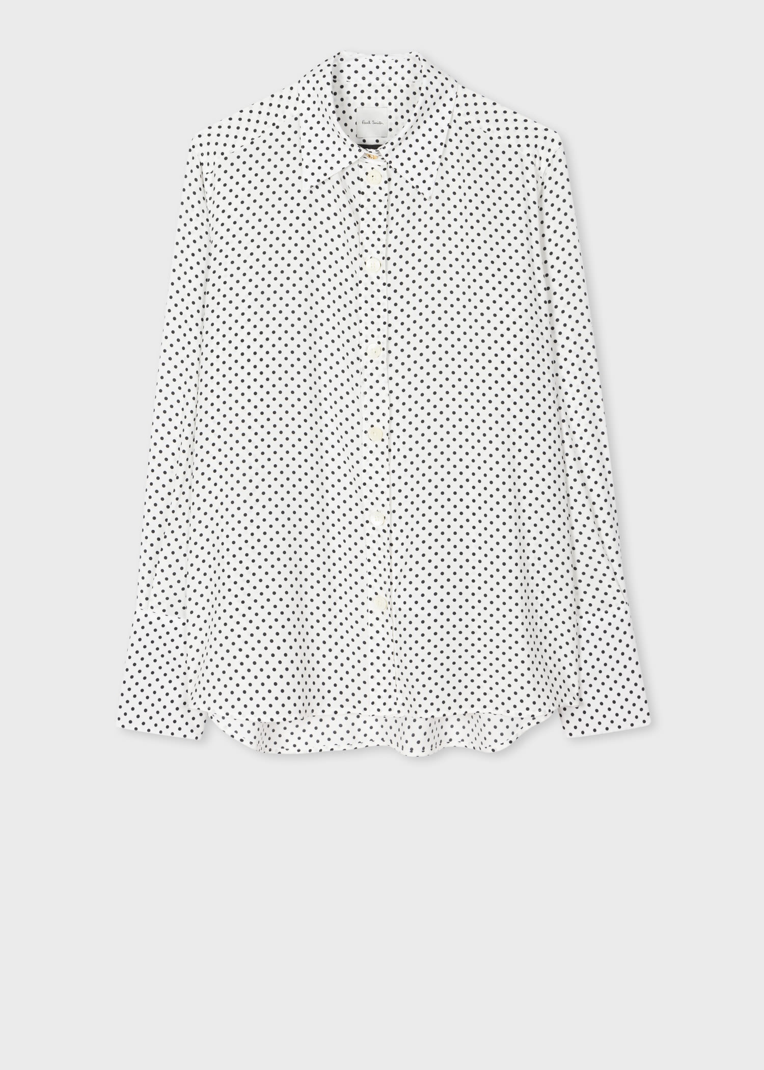 White Polka Dot Shirt - 1