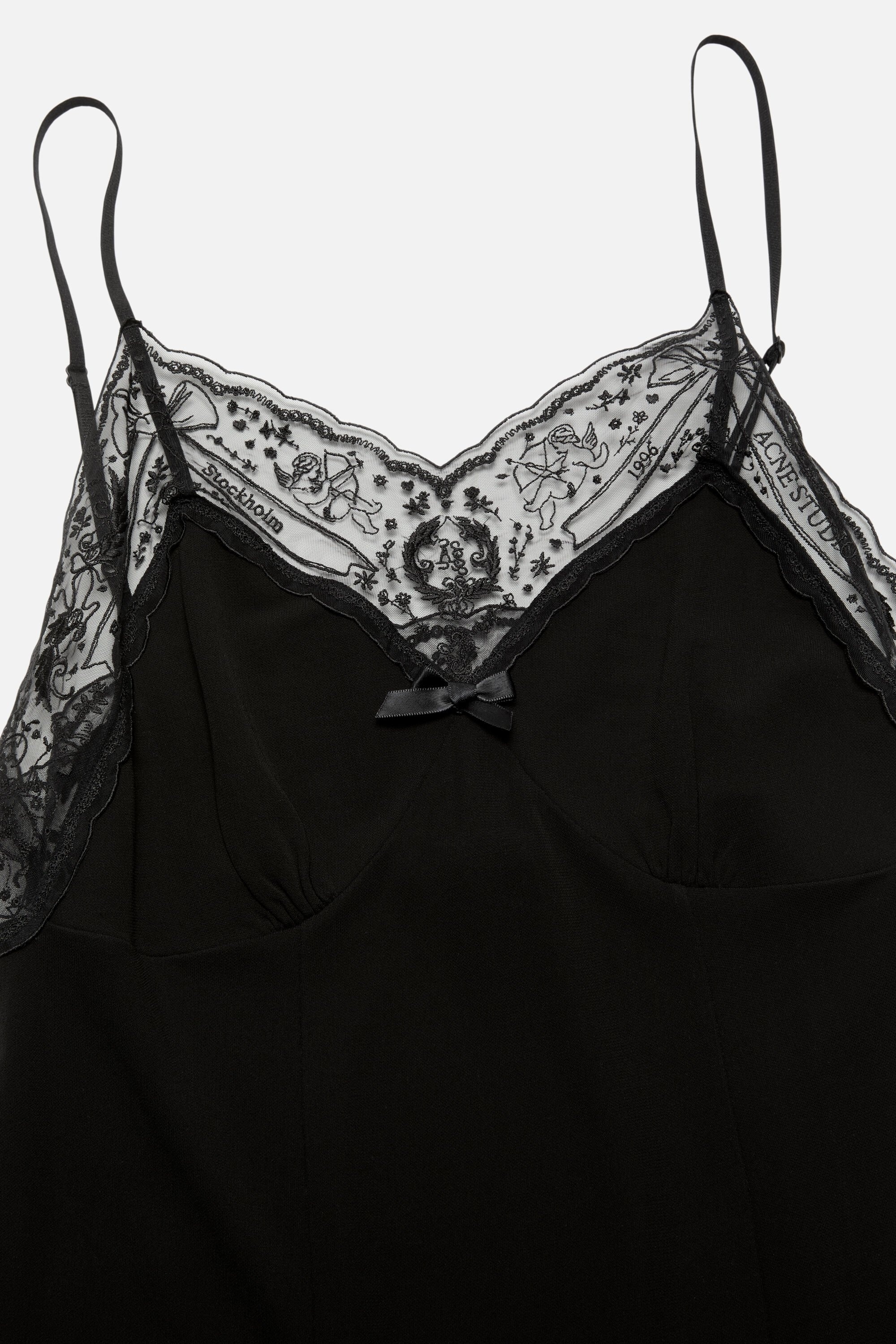Strap dress - Black - 6