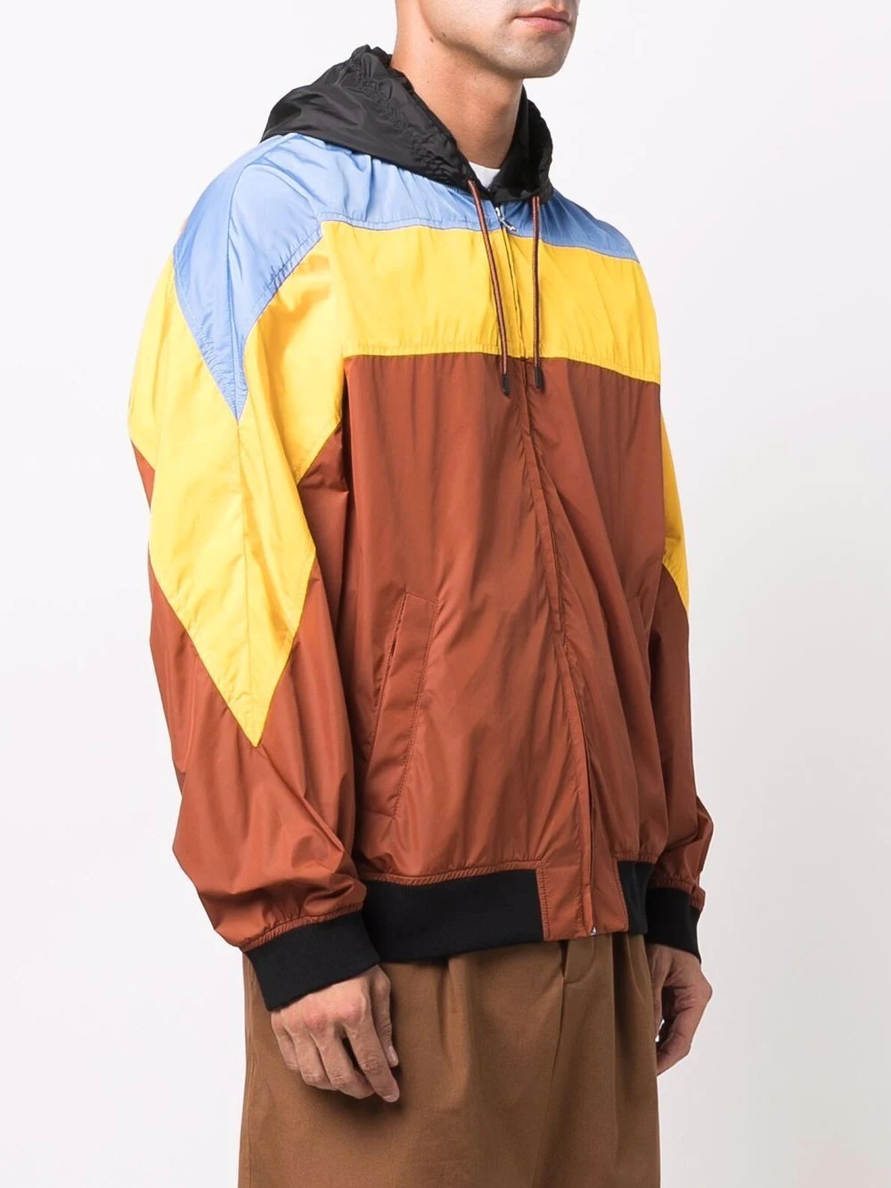 colour-block track jacket - 3